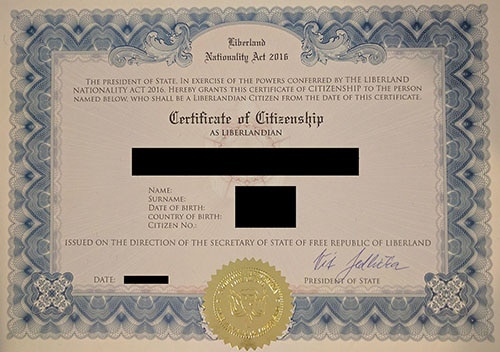 Liberland Citizenship