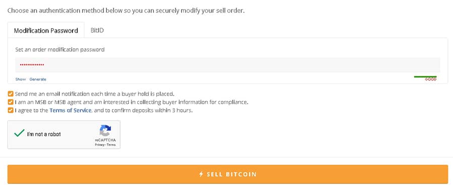 BitQuick Submit Order Form