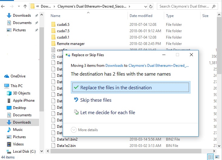 Placing Claymore Config Files