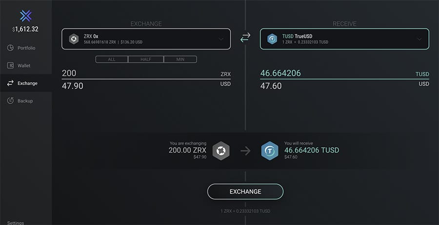 Exchange Assets Exodus