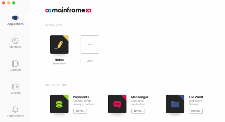 Mainframe MFT OS UI