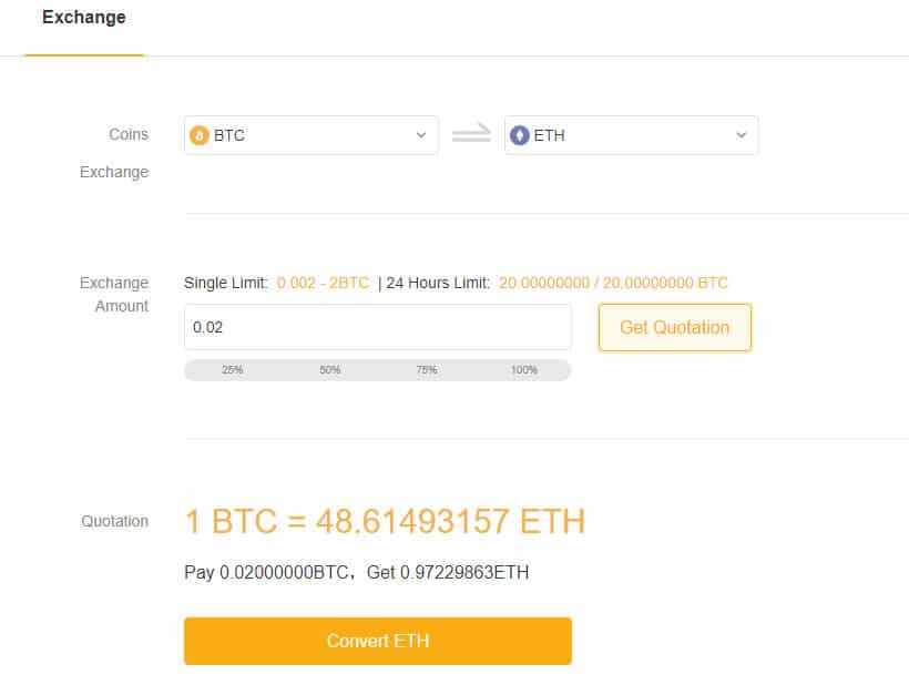 ByBit Asset Swap