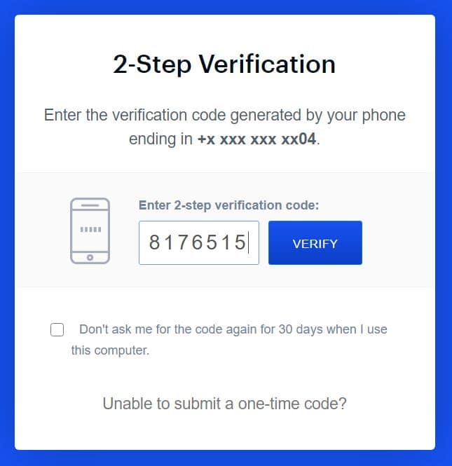 Coinbase 2FA