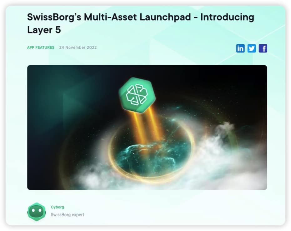 Swissborg Launchpad