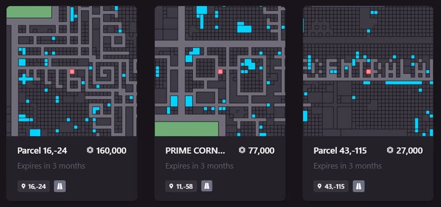 LAND Listings Decentraland