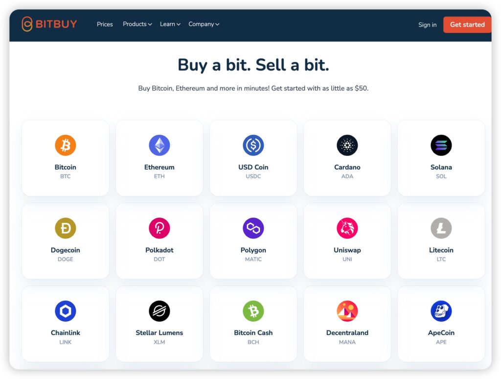 Bitbuy available assets