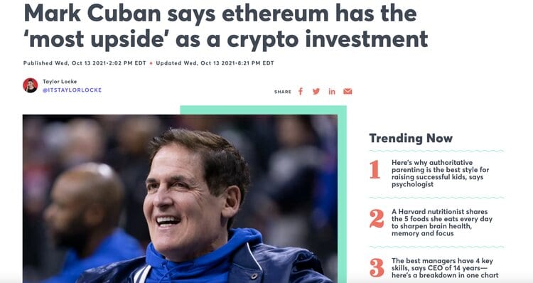 Mark Cuban Ethereum