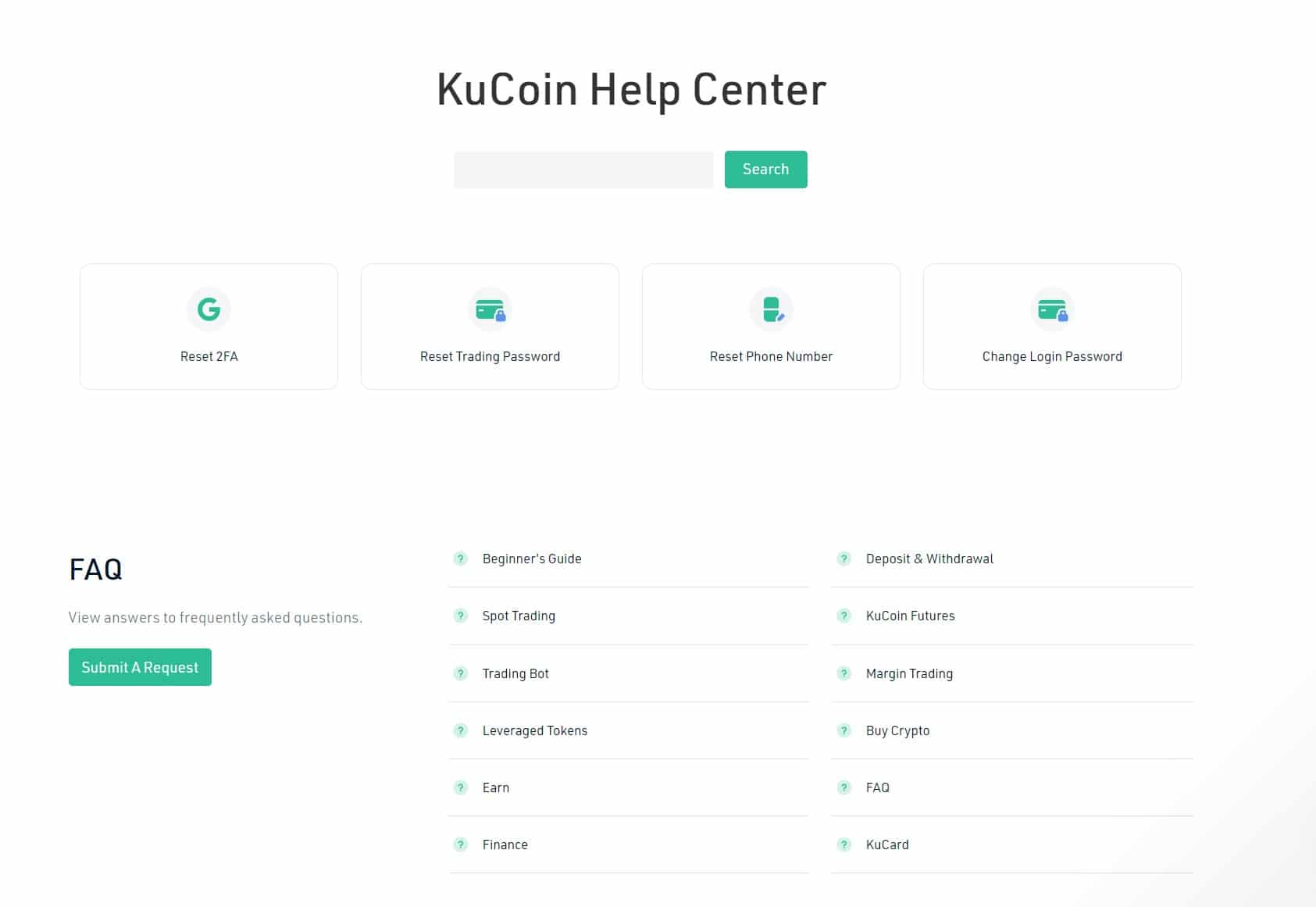 KuCoin help center