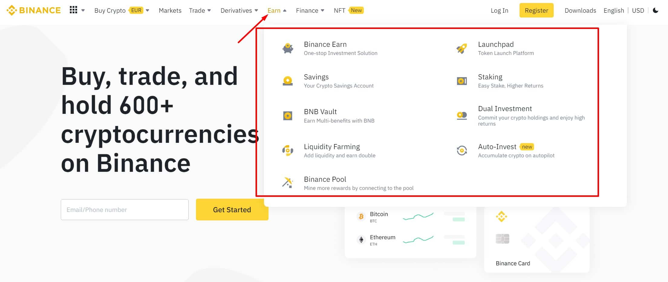 Binance Earn