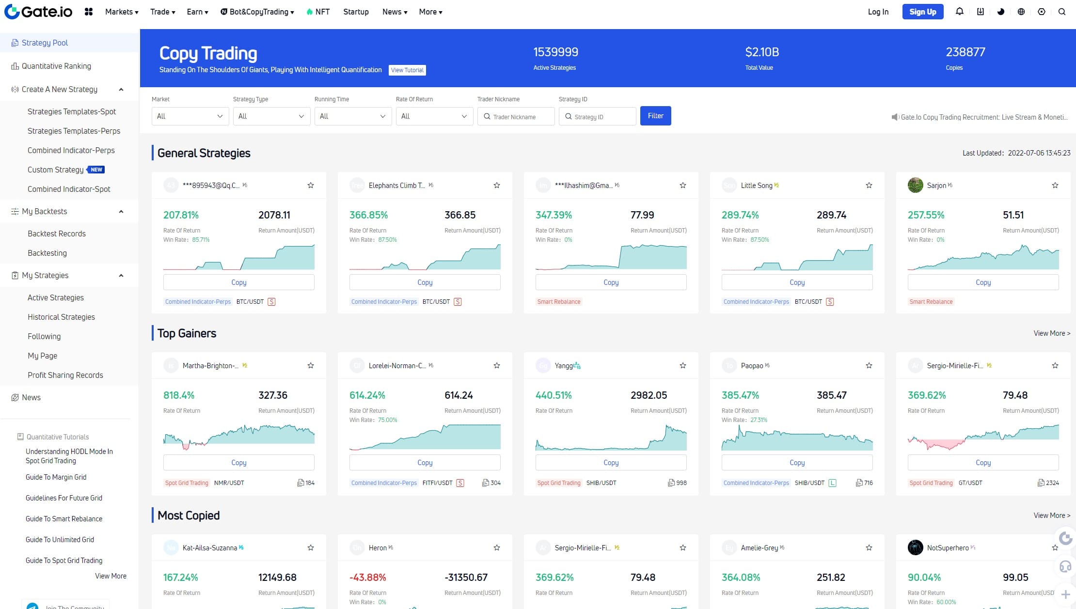 Gate.io trading bot