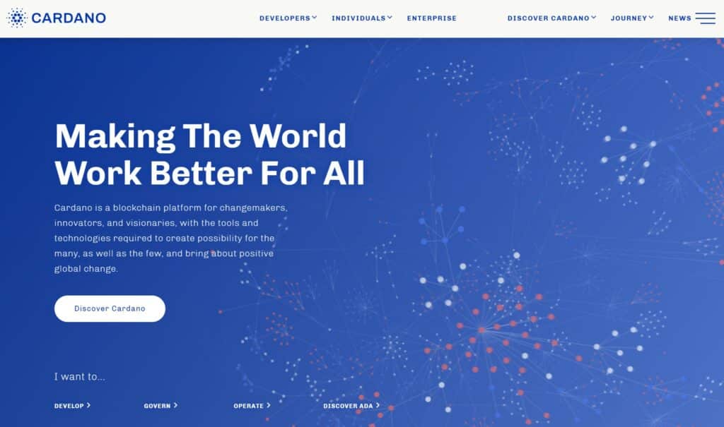 cardano homepage
