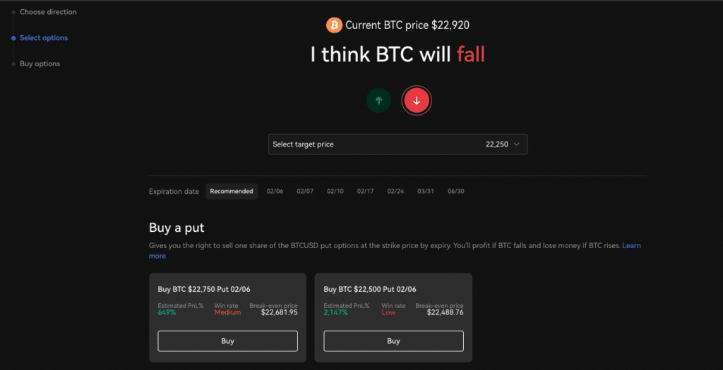 OKX Simple Options